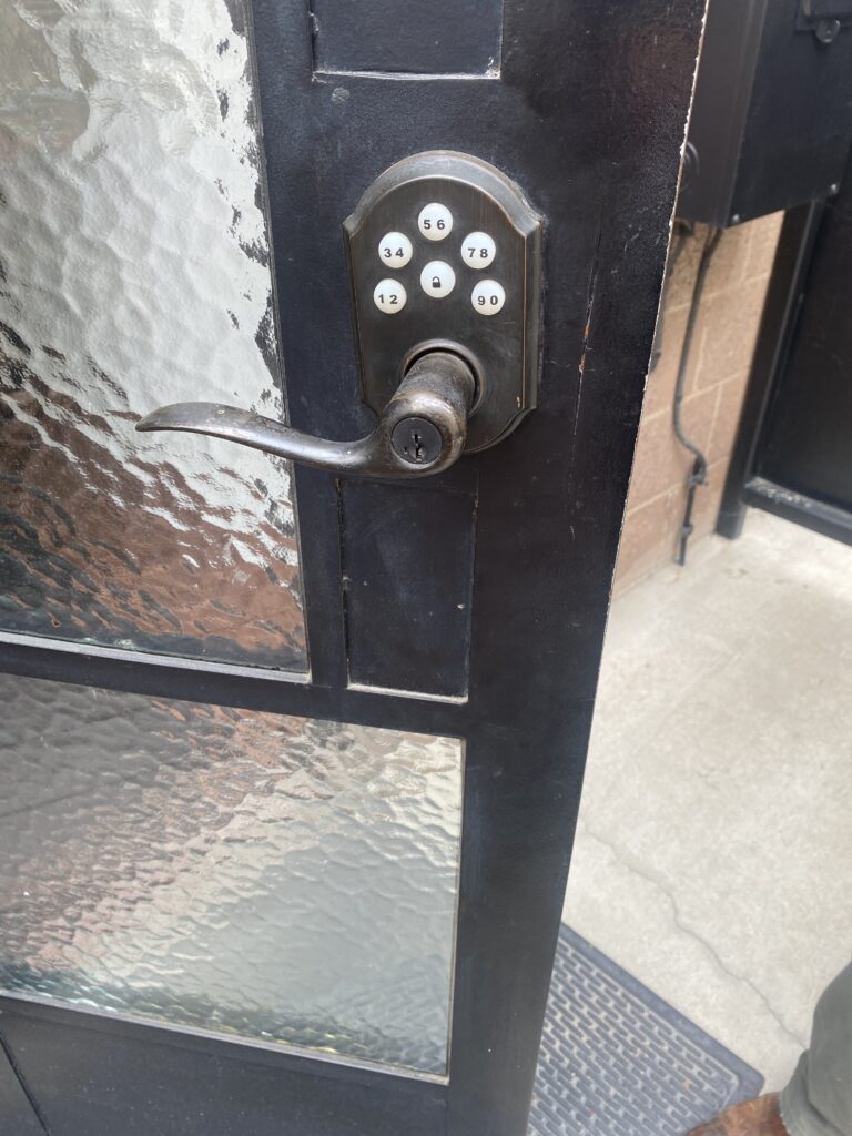 modern digital door lock